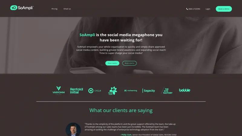 Homepage of SoAmpli