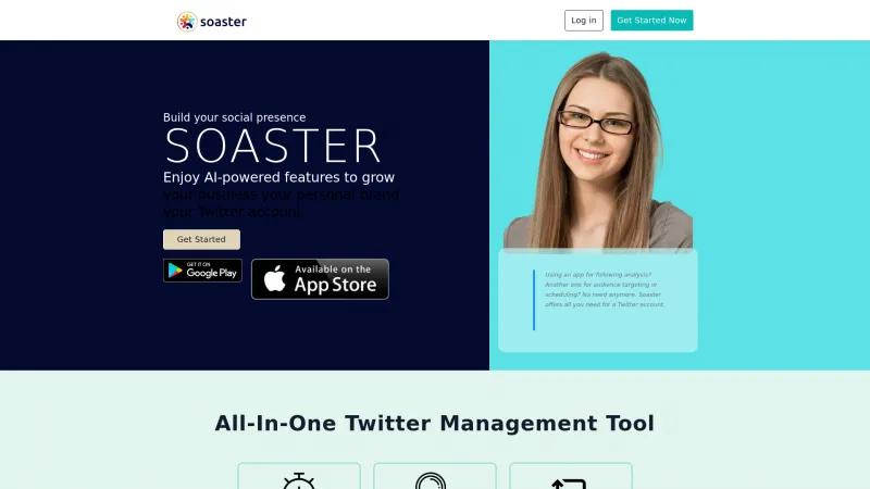 Homepage of Soaster