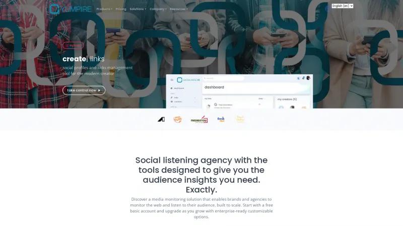 Homepage of SOCIALHOSE.IO