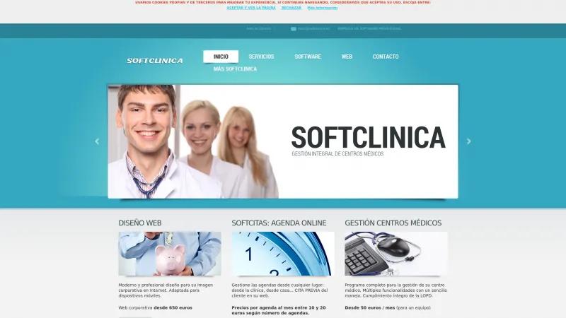 Homepage of SoftCitas