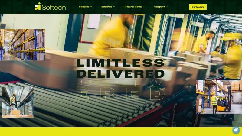 Homepage of Softeon Warehouse Management System (WMS)