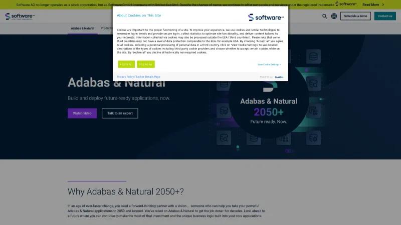 Homepage of Adabas & Natural