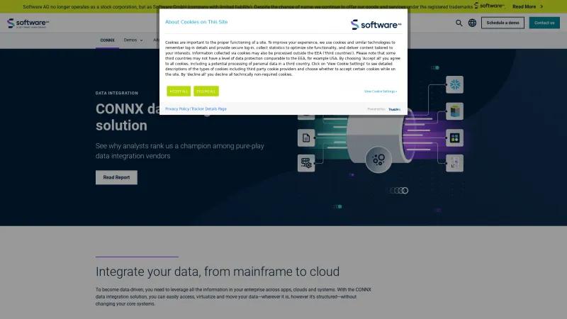 Homepage of CONNX