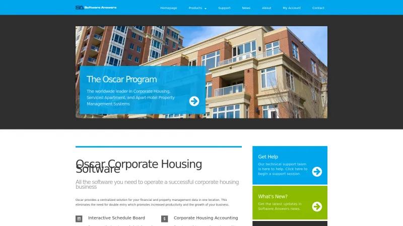 Homepage of OSCAR