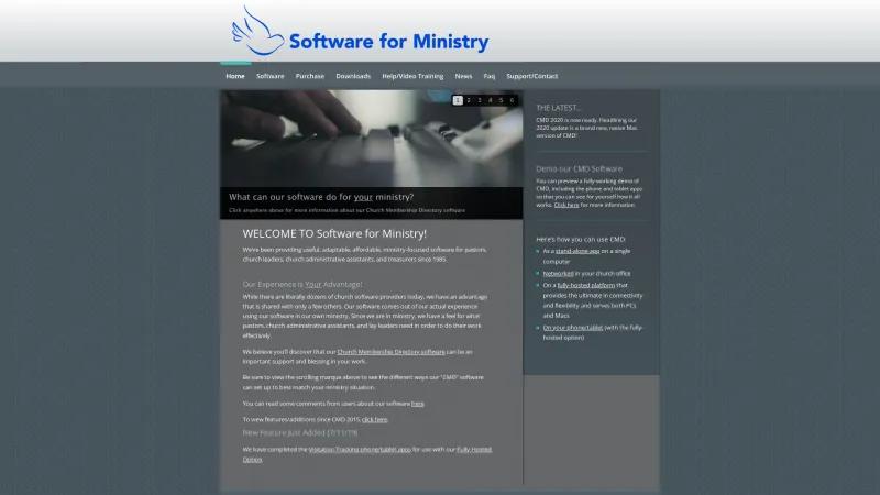 Homepage of Church Membership Directory (CMD)