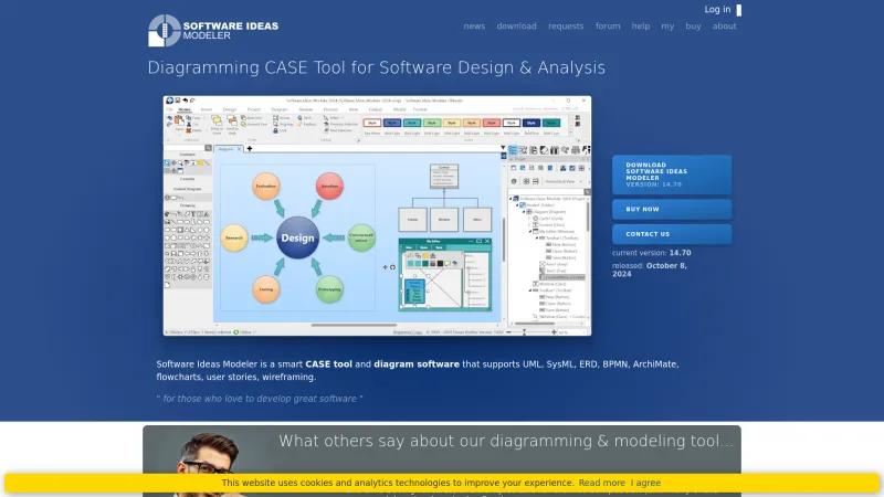 Homepage of Software Ideas Modeler