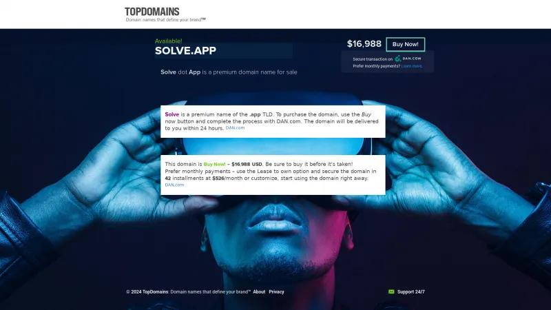 Homepage of Solve CRM