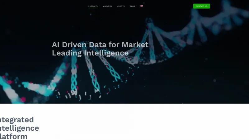 Homepage of Sonar Analytics