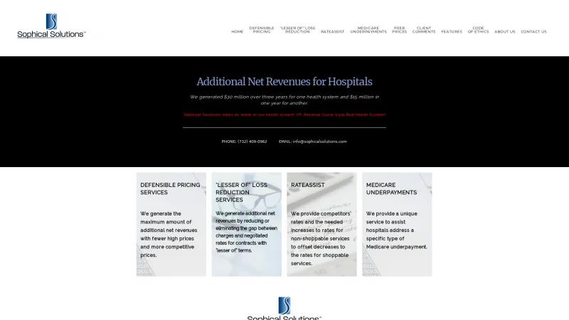 Homepage of Sophical Solutions