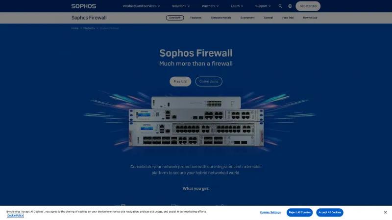 Homepage of Sophos XG Firewall