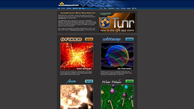 Homepage of SoundSpectrum