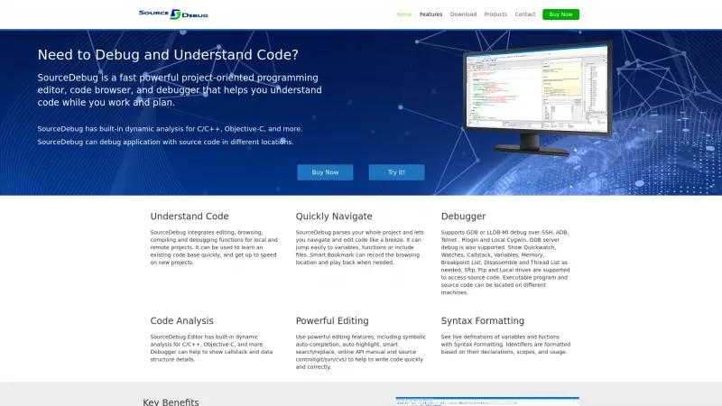 Homepage of SourceClean