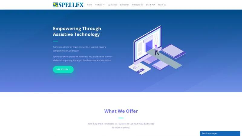 Homepage of Spellex