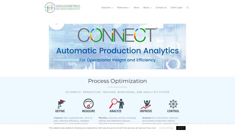 Homepage of SpencerMetrics CONNECT