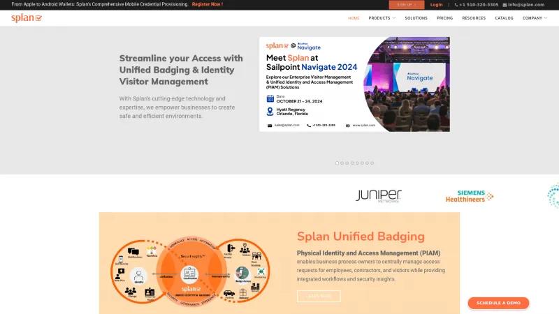 Homepage of Splan