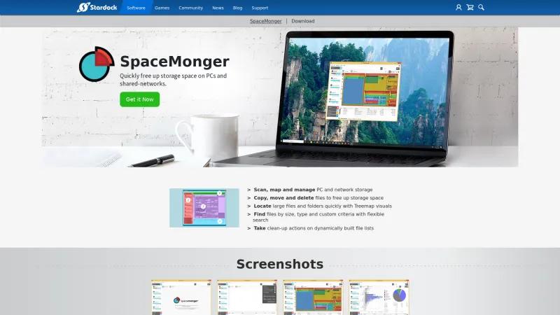 Homepage of SpaceMonger