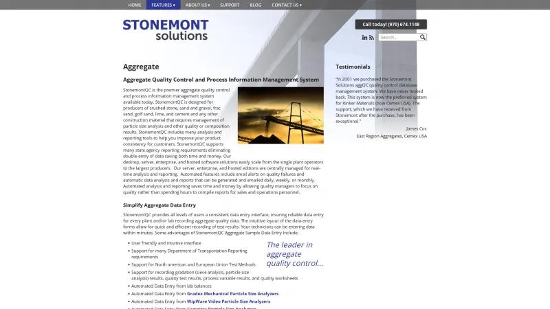 Homepage of StonemontQC