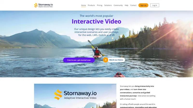 Homepage of Stornaway.io