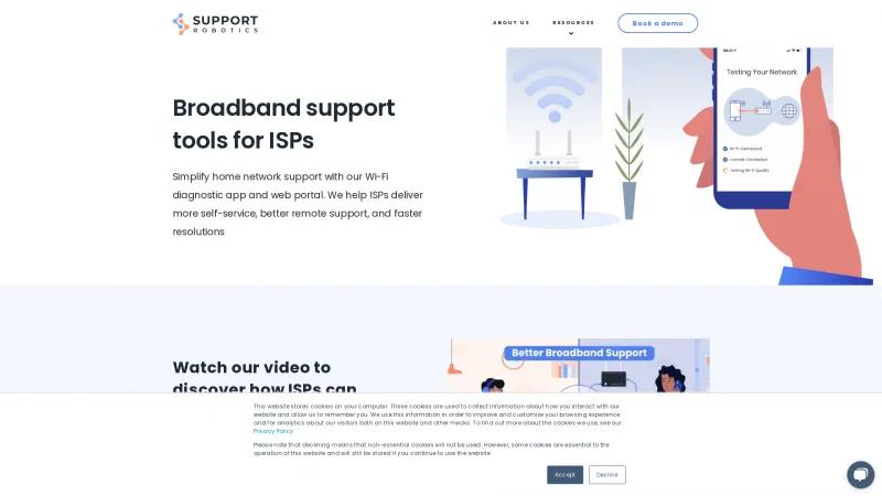 Homepage of Support Robotics