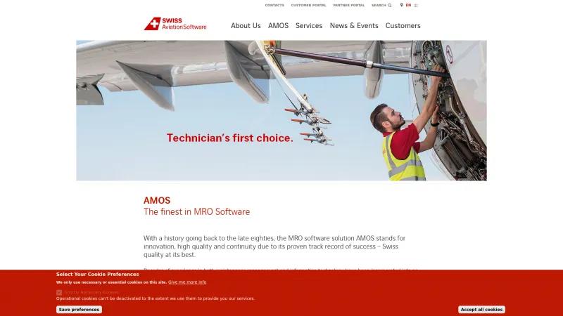 Homepage of AMOS