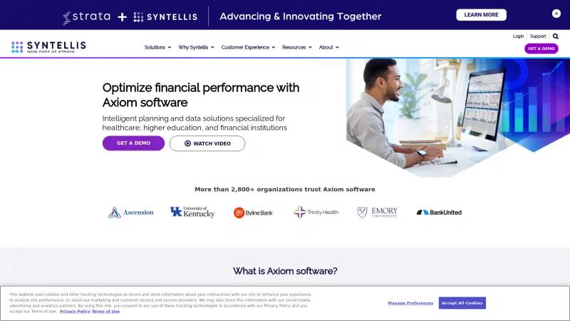 Homepage of Axiom Software