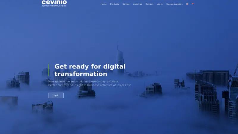 Homepage of Cevinio