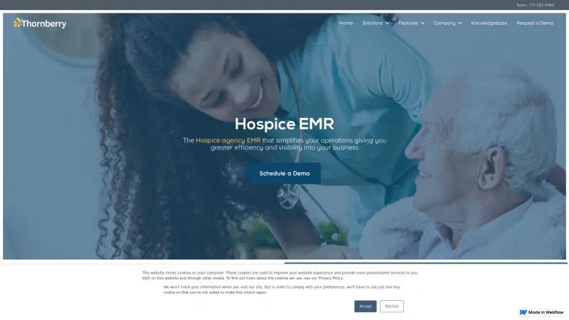 Homepage of NDoc Hospice