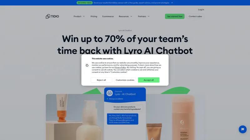 Homepage of Lyro