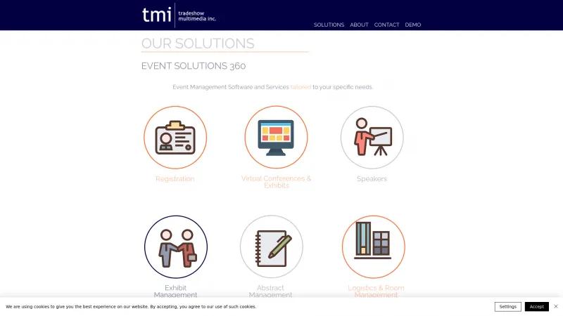 Homepage of EventSolutions360