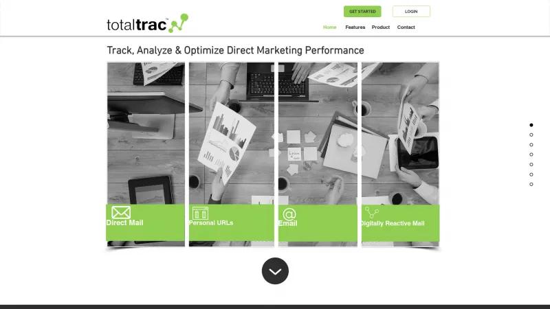 Homepage of Totaltrac