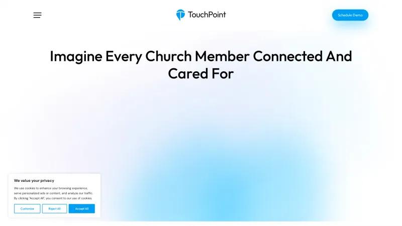 Homepage of TouchPoint