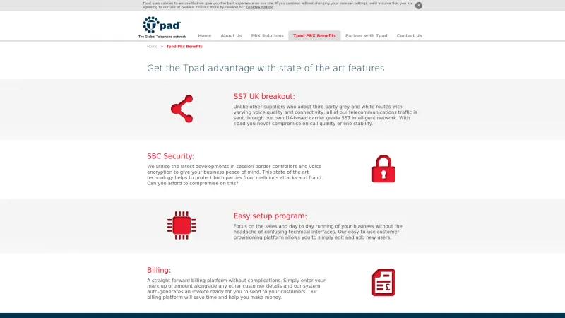 Homepage of Tpad PBX