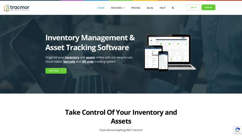 Homepage of Tracmor