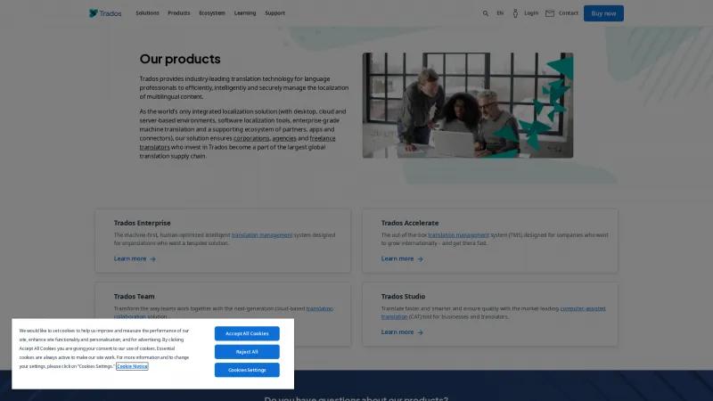 Homepage of Trados Business Manager