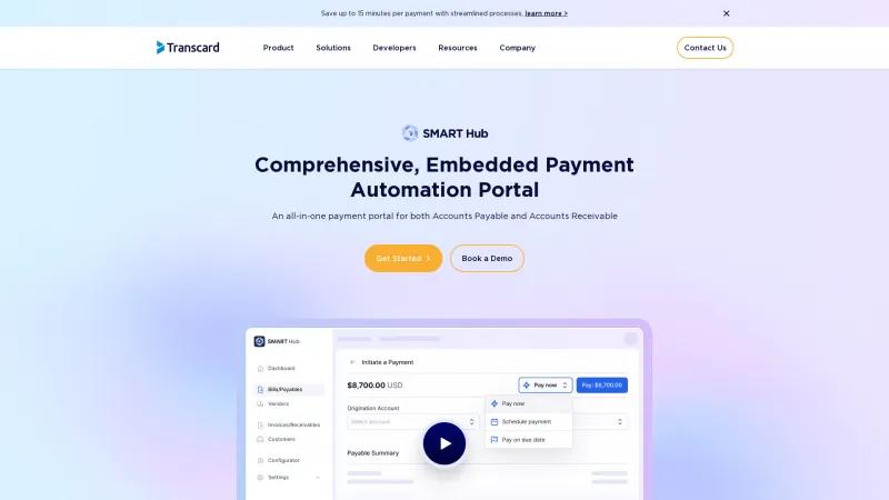 Homepage of SMART Hub