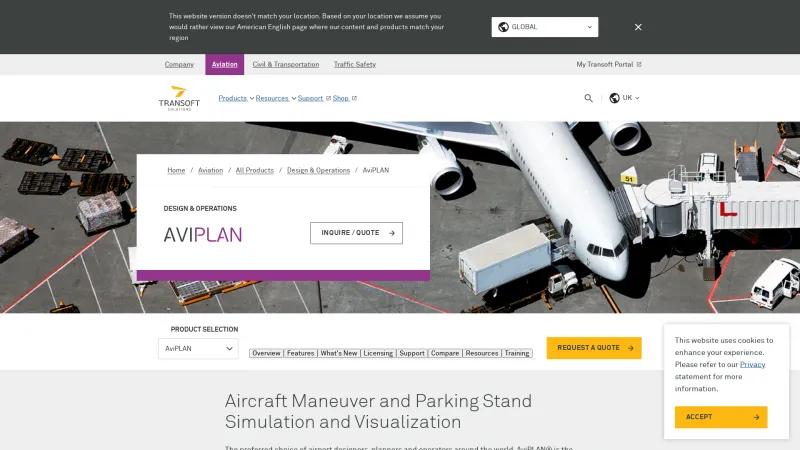 Homepage of AviPLAN