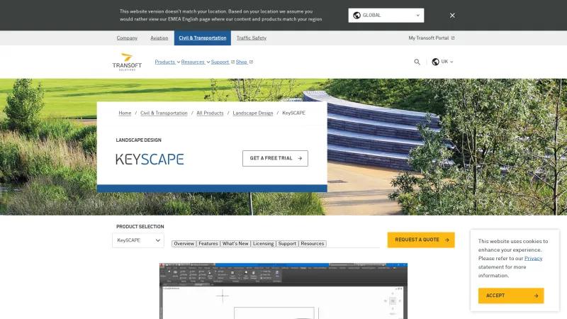 Homepage of KeySCAPE