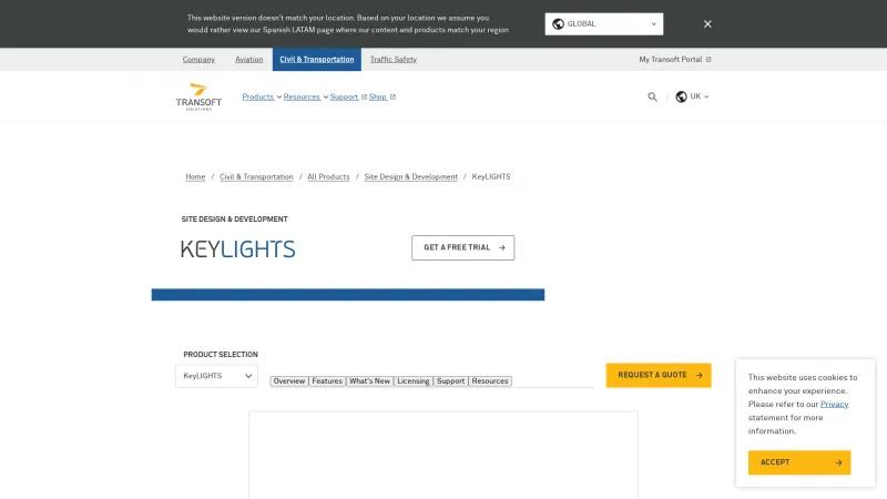 Homepage of KeyLIGHTS