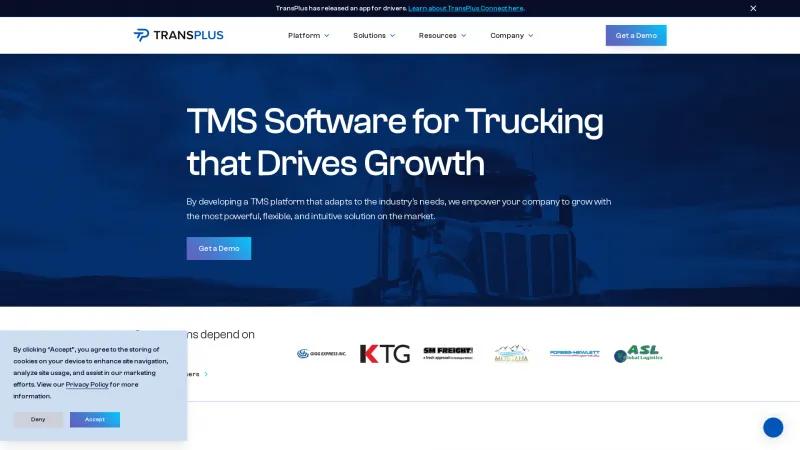 Homepage of TransPlus