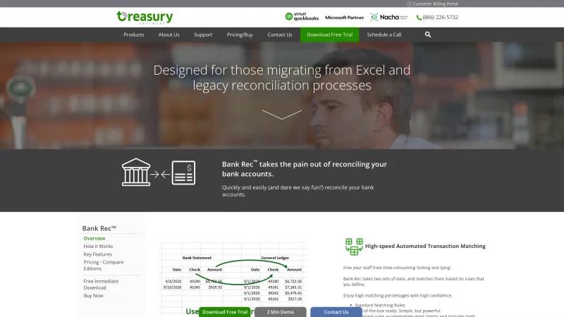 Homepage of Bank Rec