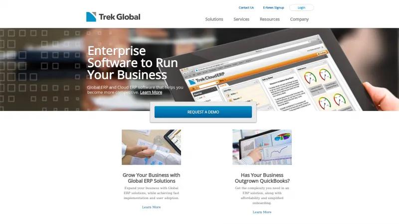 Homepage of Trek Global