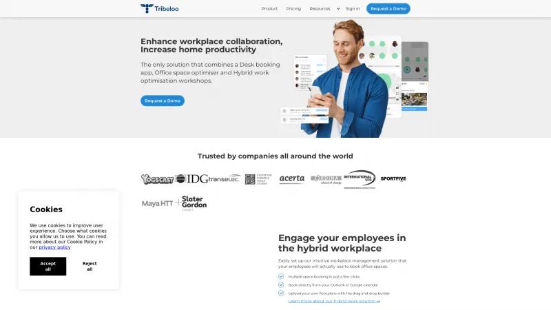 Homepage of Tribeloo