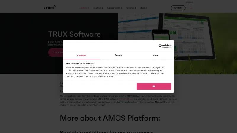 Transforming Waste Management with AMCS Group: Innovative Digital Solutions for Efficiency and Sustainability Homepage of Haul-IT