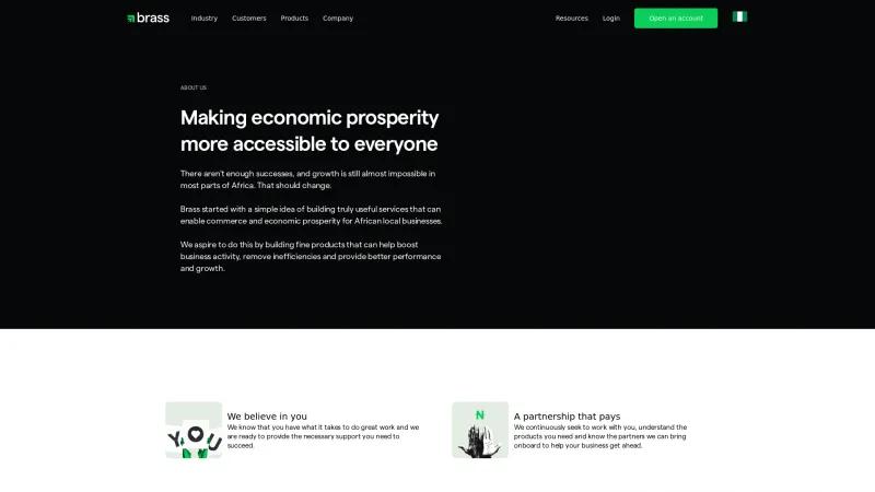 Homepage of Brass