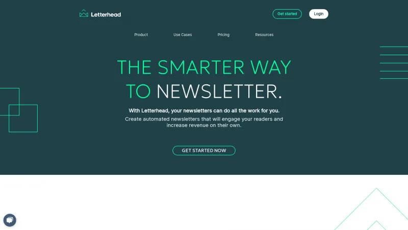 Homepage of Letterhead