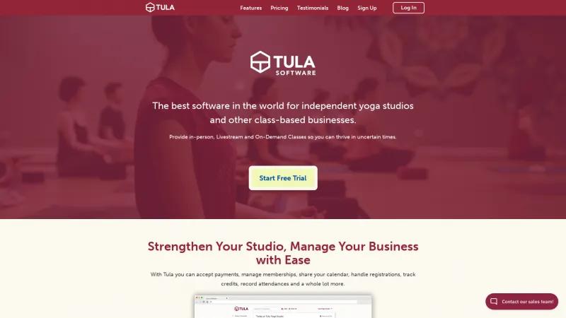 Homepage of Tula