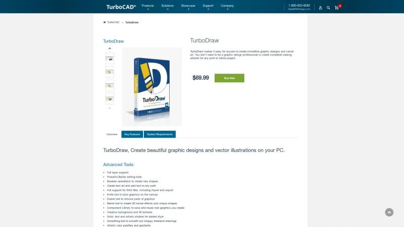 Homepage of TurboDraw