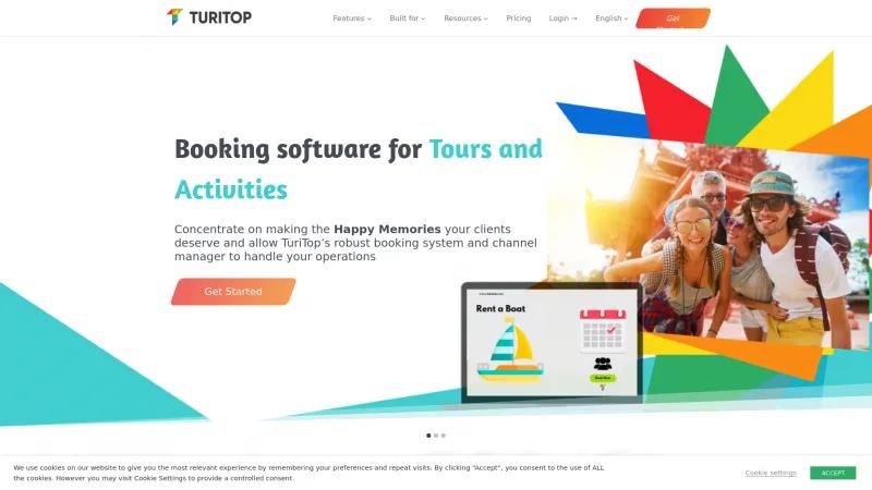 Homepage of TuriTop