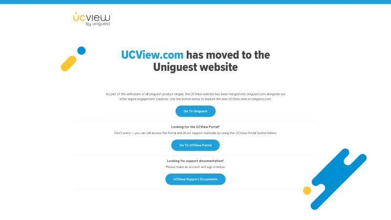 Homepage of UCView Digital Signage