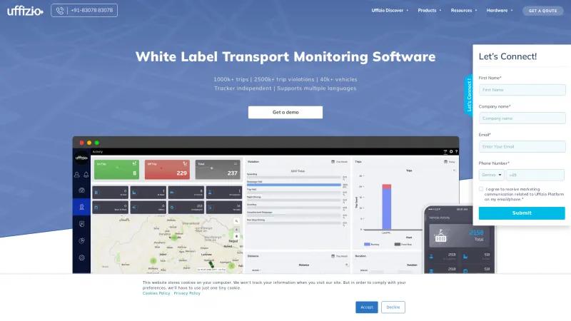 Homepage of LogyTrak